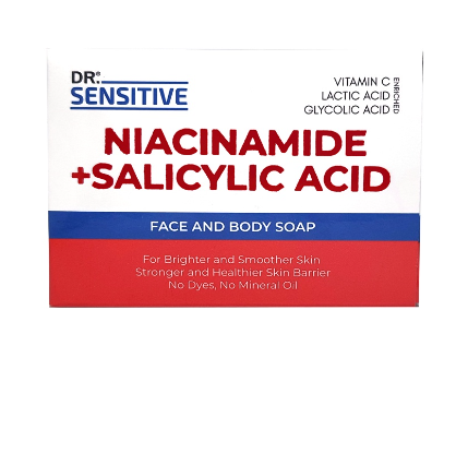 Dr. Sensitive Niacinamide & Salicylic Acid Face and Body Soap 120g
