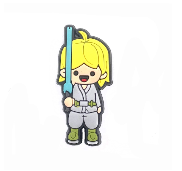 Cartoon Baby Yoda Croc Jibbitz Alien Croc Jibbits Robot Shoe Charms Pin Star Wars Jibits Crocks for Women Shoes Accessories Decoration 022