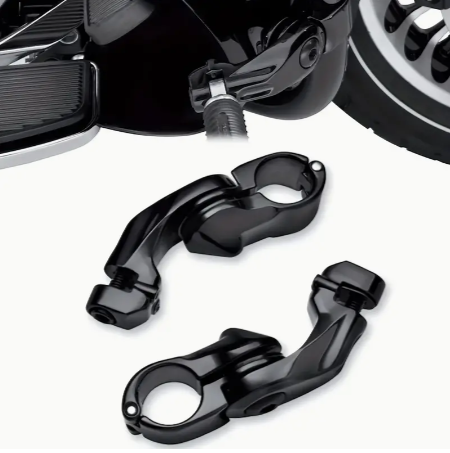 Short Angled Adjustable Highway Peg Mount Kit For Harley Fits 3.17cm Engine Guards Crash Bars Footrest Mounting Brackets Arms