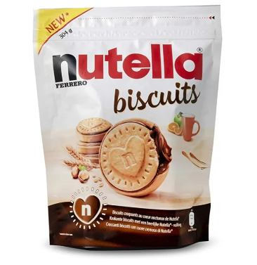 Nutella Biscuits Resealable Bag 304g
