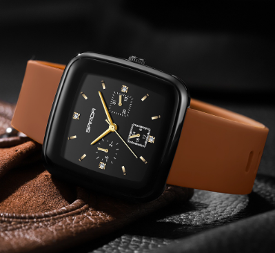 Square Design Personality Fashion Watch Luxury Men's
