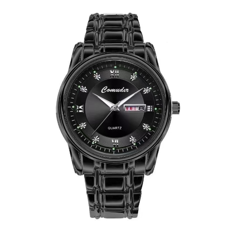 Binbond Original Luxury Men's Watch Gold Luxury Stainless Steel Waterproof Business Luminous Calendar Men's Watch M8