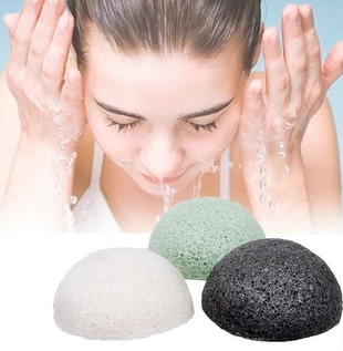 1PC Natural Konjac Konnyaku Facial Puff Face Beauty Cleansing Washing Sponge