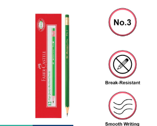 Faber-Castell No. 3 Green Pencil 12PCS/BOX [12132331]