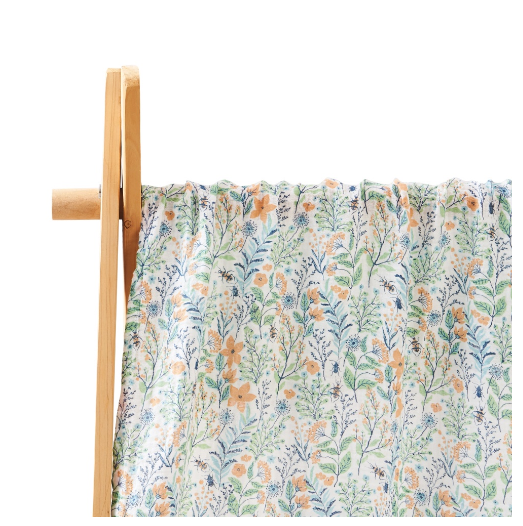 Happy Flute Baby Muslin Swaddle Cotton Soft Baby Blanket For Newborn Baby Wrap Sleepsack Bath Towel 120x110CM c12