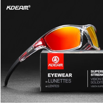 Kdeam  Upgraded TR90 Men's Sunglasses Polarized Sports Fishing The Unique Flexible Sun Glasses Men Outdoor Lifestyles Goggles