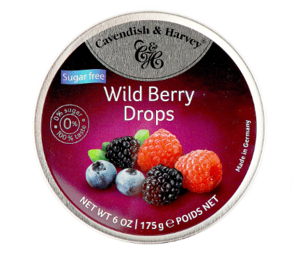 Cavendish & Harvey Sugar Free Wild Berry Drops 175g