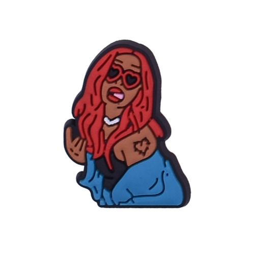 Cute Bear Cat Jibits for Croc Rainbow Jibbits Charm Mermaid Shoe Charms Pins Karol G Singer Jibitz Crocks for Girls Shoes Accessories S19