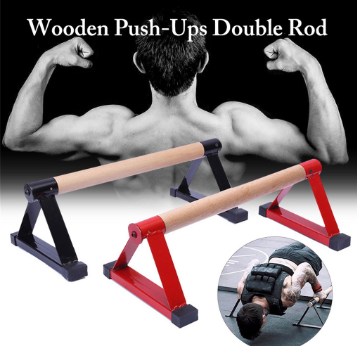 High Quality Wood Parallettes Set Stretch Stand Calisthenics Handstand Fitness Equipment Parallel