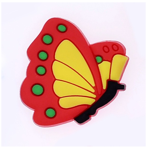 Cartoon Butterflies jibbits croc Pins for Shoes Decoration High Quality S7