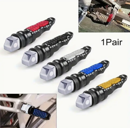 1pair Motorcycle Modified Accessories Universal Aluminum Alloy Rear Footrest Motorcycle Modified Rear Foot