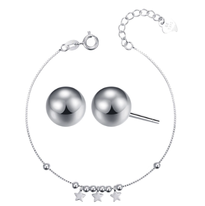 92.5 Ladies Bracelet Silver Korean Fashion Accessory