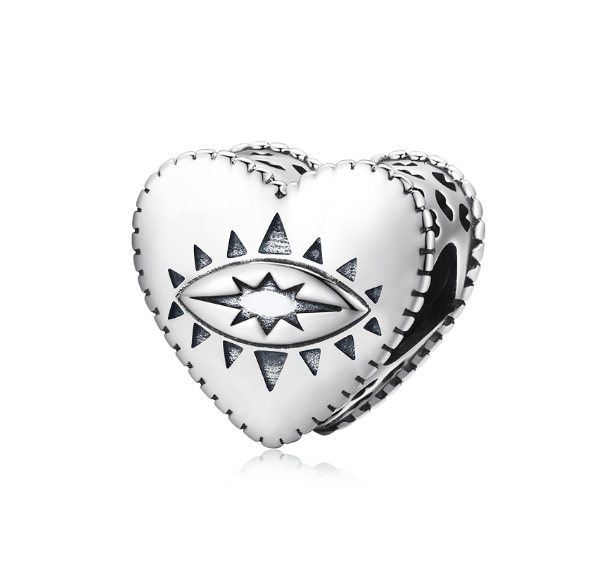 Bamoer 925 Silver Devil Eyes Dark Style Personality Fashion Charm Diy Bracelet Or Necklace Accessories Jewelry D13