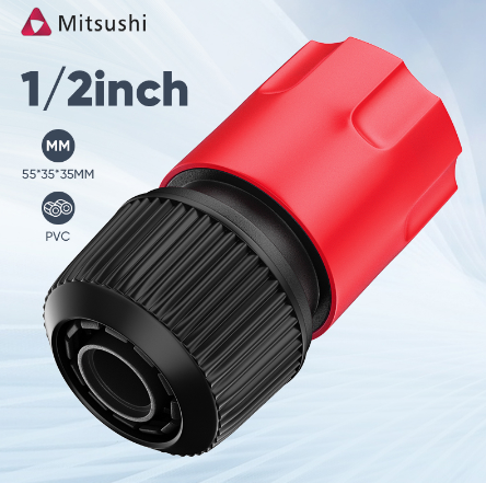 Mitsushi 1/2" Water Hose Connector Quick Connectors Garden Tap Joiner Joint Tool