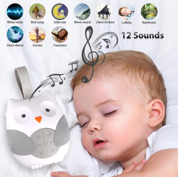 Owl Music Player Baby Bedside Sleep Helper Hanging Soother Music Player Baby Early Education Toys