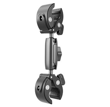 Telesin Double-Headed Crab Claw Clamp Pipe Mount for Action Cameras & Motorcycle GP-HBM-001-D