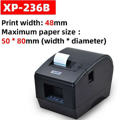 Xprinter XP-236B XP-365B 50mm 80mm Printer Label  Receipt Bluetooth Barcode Sticker Thermal Printer
