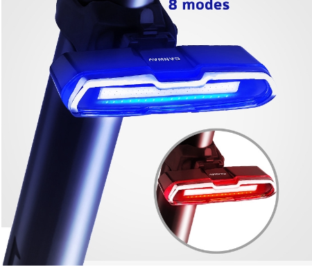 Bike Tail Light Ultra Bright Bike Light USB Rechargeable LED Bicycle red+blue+white lights