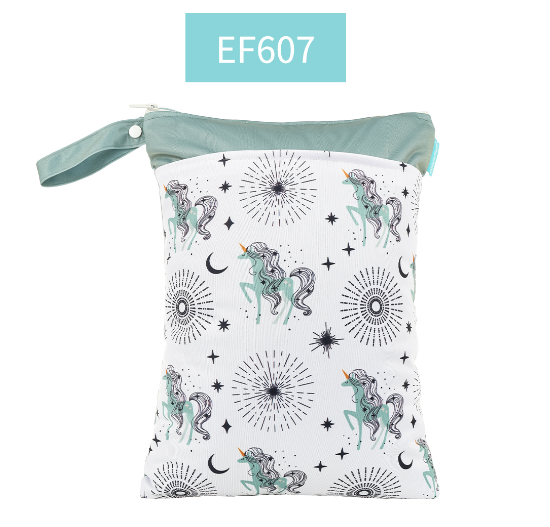 Happyflute Wetbag For Baby Diapers Nappies Waterproof Reusable Diaper Bag With Two Zipper D3