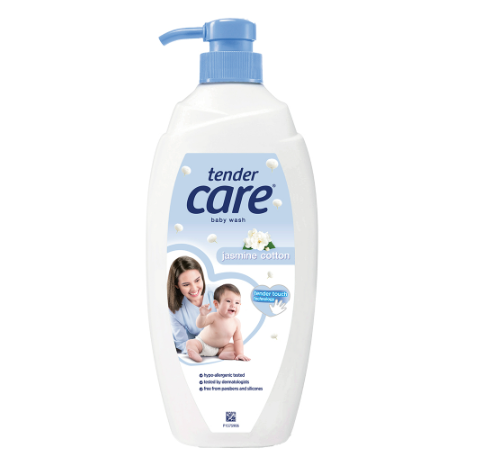 Tender Care Hypoallergenic Baby Wash Jasmine Cotton 500ml Pump