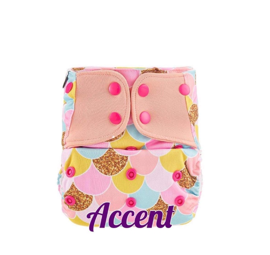 Booldeet Posh Cloth Diaper Newest Prints with 4-Layer Contoured Microfiber Insert S15