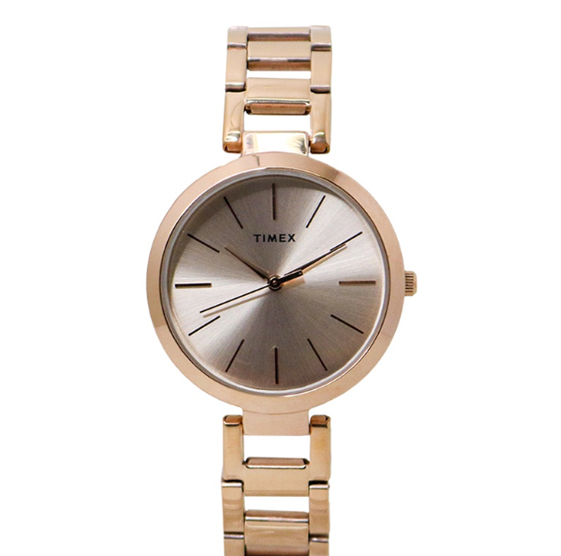 Timex Analog Rose Gold Stainless Steel Analog Quartz Watch For Women TW00NTD15E CLASSICS