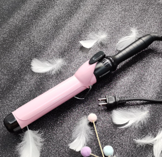 Gladking 38mm Long Lasting Pink Curling iron Ceramic