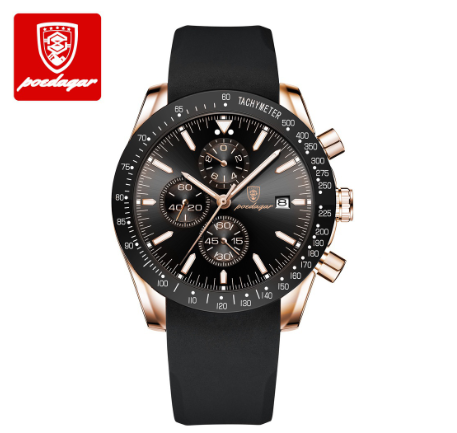 Original Luxury Fashion Waterproof Luminous Men's Watch Quartz Business Leather Watch 05