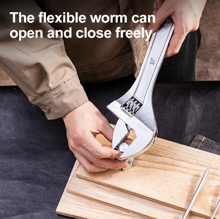 Deli Adjustable Spanner tube and dual-purpose wrench 10" 15" Adjustable Wrench Pipe Wrench