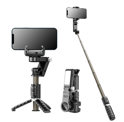 Q18 Gimbal Stabilizer Smart Tracking Desktop Follow-up Mode Smartphone Selfie Stick with Fill Light