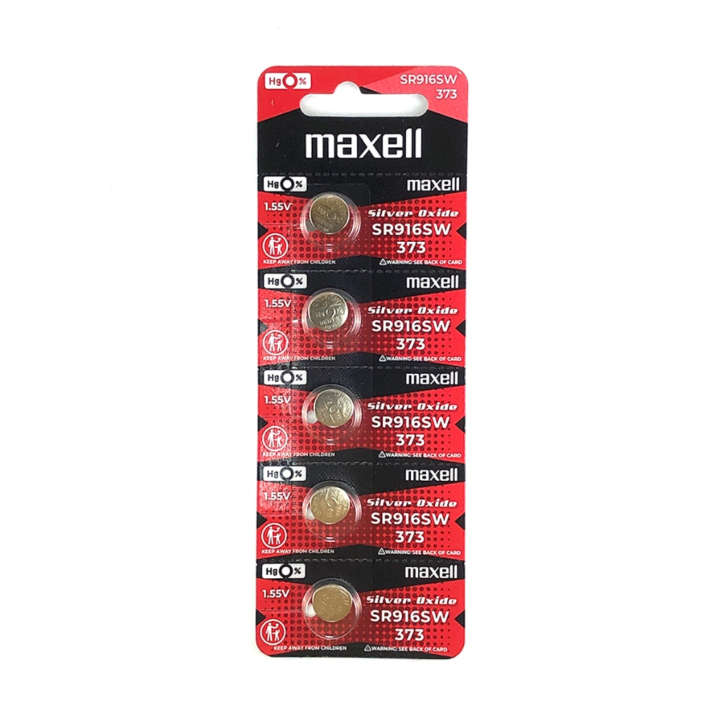 Maxell SR916SW Silver Oxide Battery 5pcs