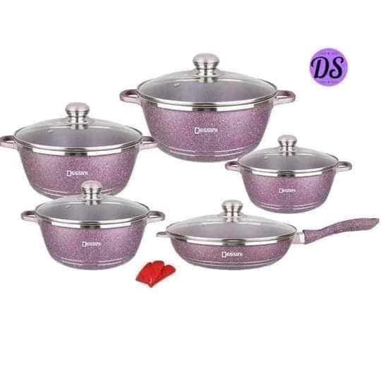 Dessini Cookware Set Non-Stick Aluminum Cookware Set