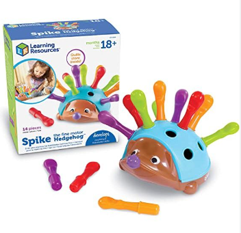 Spike Fine Motor Educational Hedgehog Game Montessori Sensory Learning Colors Numbers Sorter Toy