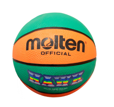 Molten Bc3r-Hawk3 Basketball Size 3 With Rubber Cover Orange/Green