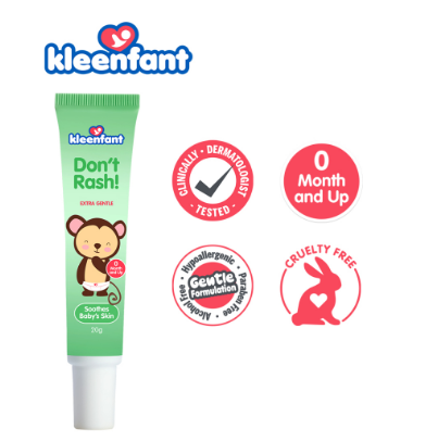 Kleenfant Don't Rash (20g) Hypoallergenic Baby Needs Skin Care for Babies Nappy Rashes