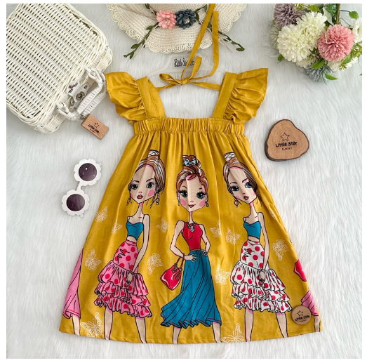 Littlestar Kids Flowy Maxi Summer Dress C6