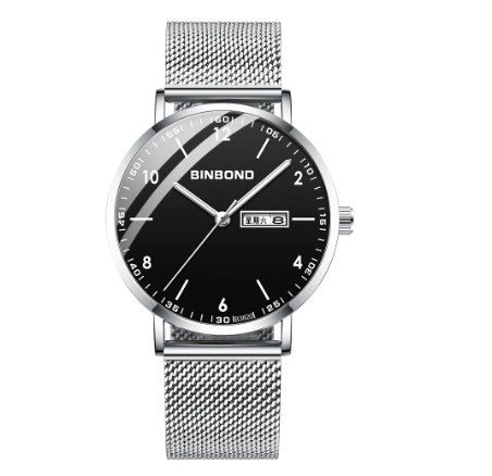 Binbond Original Luxury Watch Trendy Student Watch Men Quartz Fashion Waterproof Ultra-Thin Stainless Steel Wrist Watch M7