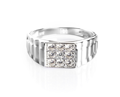 Unisilver 925 Watch Strap Men's Ring