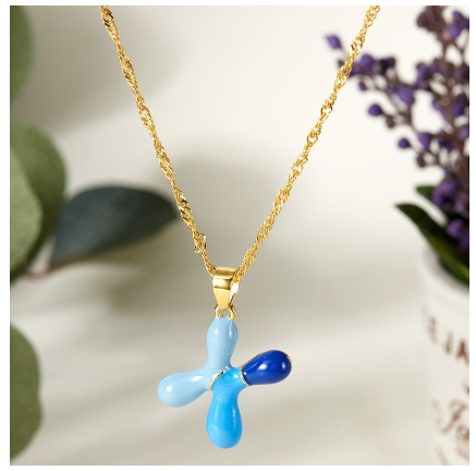 Dropping Oil 26 English Letter Pendant Necklace Fashion Colorful Letter Necklace Men's and Women's Jewelry