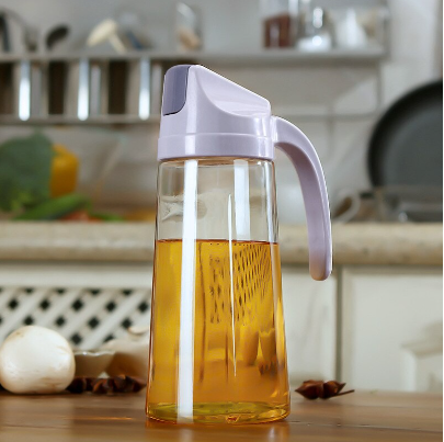 Annil Auto Flip Olive Oil Dispenser Bottle 600ml Leakproof Condiment Container with Automatic Cap