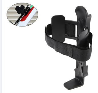 6cm-9.5cm Adjustable Bicycle Water Bottle Cage with Hook and Loop Fasteners Belt