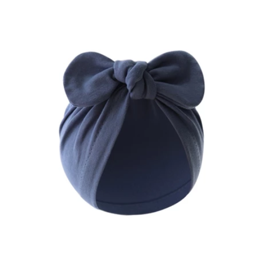 Some Baby Bowknot Beanie Hat Large Turban Hat for Newborn Boys Girl 0-12M Soft Breathable Headdress Universal Photo Hat BH7