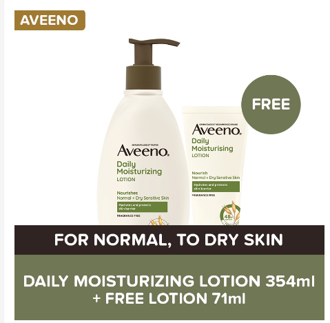 Aveeno Daily Moisturizing Lotion 354ml + Free 71ml