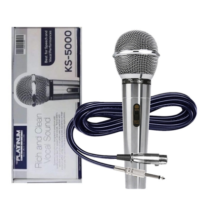 KuKu CA-5000 Platinum Heavy Duty Wired Microphone (10Meters)
