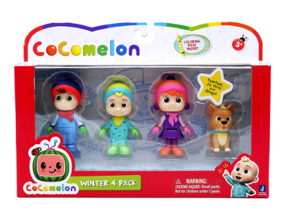 Cocomelon Winter Theme 4 Figure Pack
