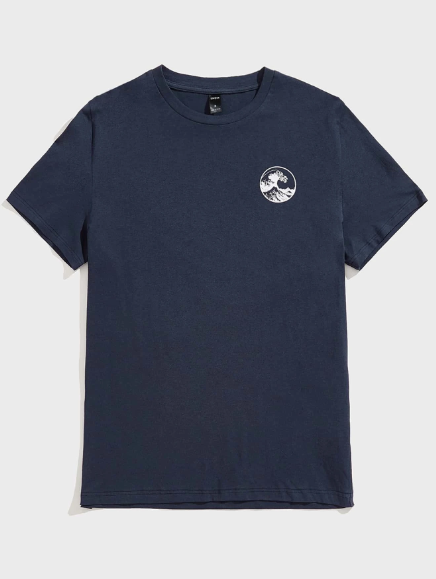 Manfinity Homme Men T-Shirts Fit Crew Neck Short Sleeve Slogan Tee Casual Summer Knit Top