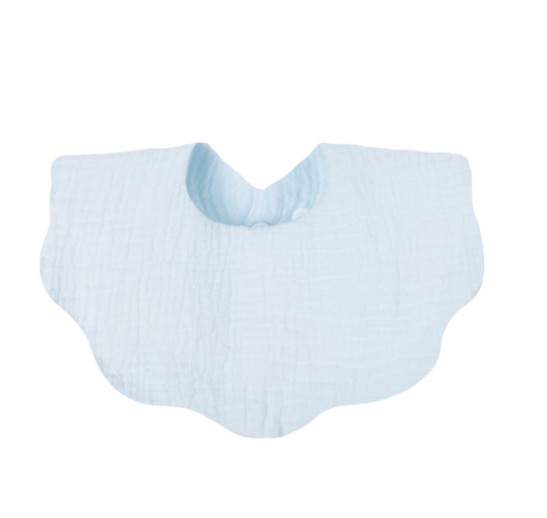 Baby Printed Towel Cotton Gauze Wavy Edge Muslin Bib BB20