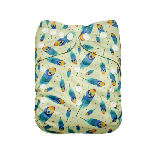 Cathy Baby Charcoal Inner Cloth Diaper Printed One Size Reusable Washable Pocket Bamboo Charcoal Cloth Nappy N5