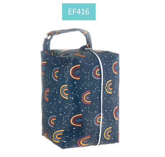 Happyflute Baby Diaper Pads Reusable Waterproof Fashion Prints Wet  Dry Cloth Wet Bag Mums Storage Travel Nappy Bag 003