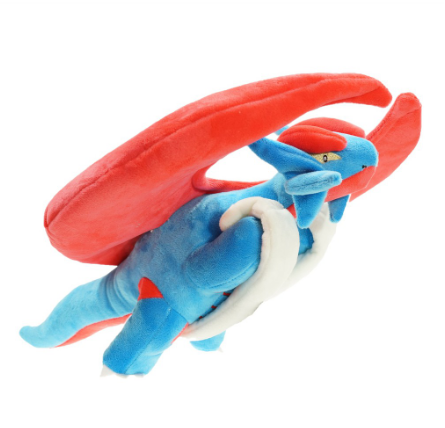 45cm Pokemon Anime Salamence Animal Pet Mega Dinosaur Plush Peluche Soft Stuffed Cartoon Coll